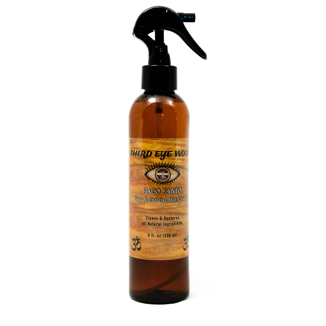 palo santo cleaning spray for yoga mats and exercise mats