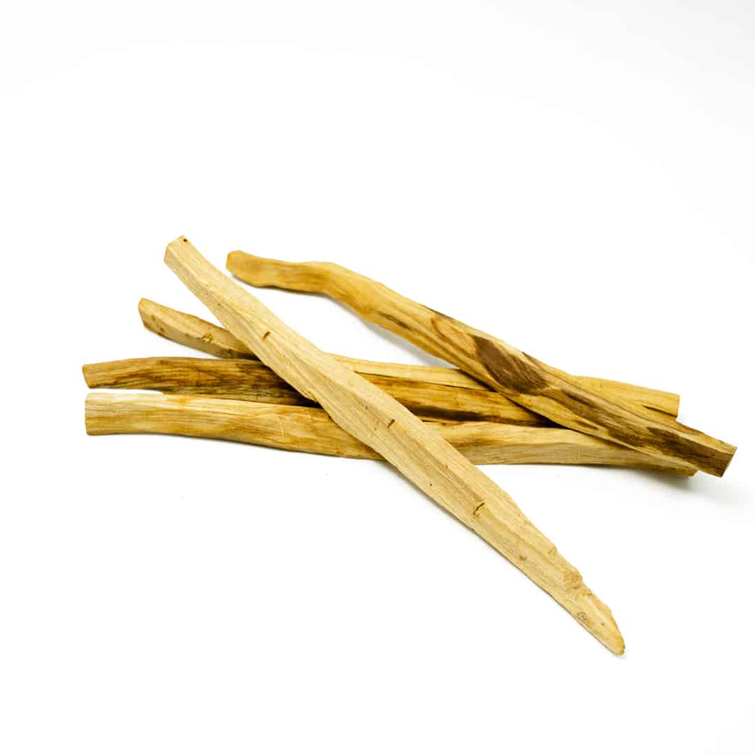 stack of premium palo santo wood incense from peru